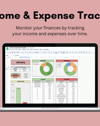 Income & Expense Tracker | Google Sheets Template